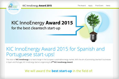 Web de KIC InnoEnergy Award
